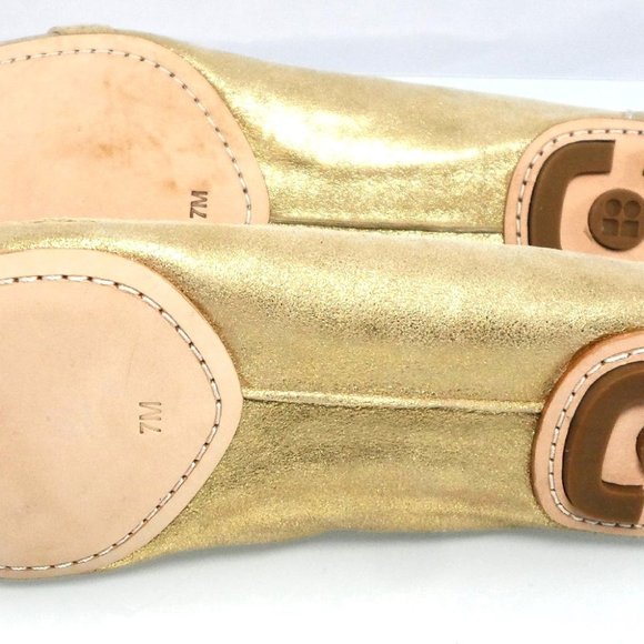 NIB $258 KATE SPADE NY GOLD FRINGED OXFORD BALLET FLATS SLIP ON FLAT LOAFERS - Picture 8 of 9